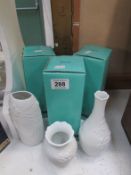 3 boxed Kaiser vases