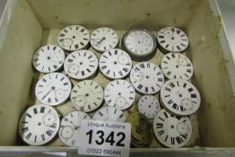 A quantity of pocket watch movements