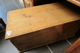 A pine chest