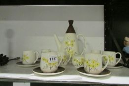 A 15 piece Carlton ware coffee set (1 cup & saucer a/f)