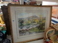 A watercolour, country scene, signed Tamayo '96