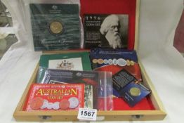 A quantity of Australian coin sets