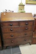 A Georgian oak Clerk's bureau