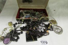 A box of costume jewellery