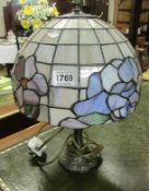 A Tiffany style table lamp