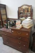 A 19th century marble topped dressing table/washstand