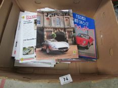 A collection of Ferrari magazines and ephemera