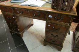 A double pedestal desk