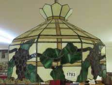 A large tiffany style lamp shade