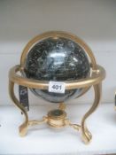 A 'Night Sky' jewelled table globe