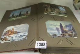 A postcard album with in excess of 300 postcards inc Lincoln, Humorous, saucy etc