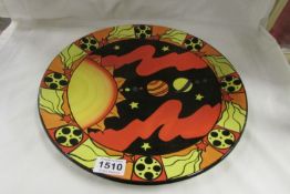 A Lorna Bailey charger 'Alignment of the Planets' 88/100, signed