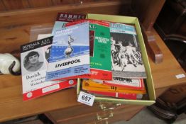 A quantity of 1970's football programmes inc Liverpool & West Ham