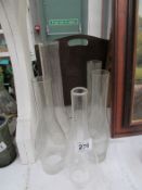 5 glass oil lamp funnels