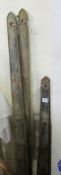 2 pairs of cast iron brackets including Charles Collinge