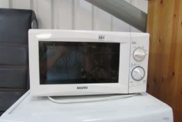 A Sanyo microwave oven