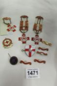 A quantity of Red Cross medals and bars, 1939-1952