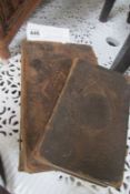An 1833 Bible (distressed) and one other