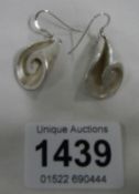 A pair of Ysawy silver earrings