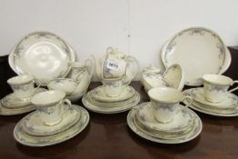 34 pieces of Royal Doulton 'Romance Juliet' teaware