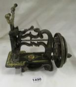 A late 19th century sewing machine