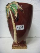 A Beswick palm tree vase, a/f