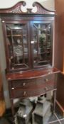 An Edwardian Chinese Chippendale style dresser