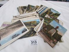 A quantity of old postcards