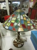 A Tiffany style table lamp