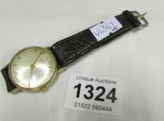 A 1960's 9ct gold Roamer wristwatch