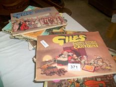 A quantity of Giles cartoon books