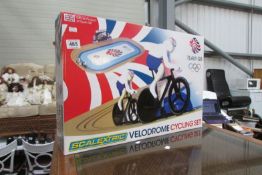 A Team GB Scalextric Velodrome cycling set