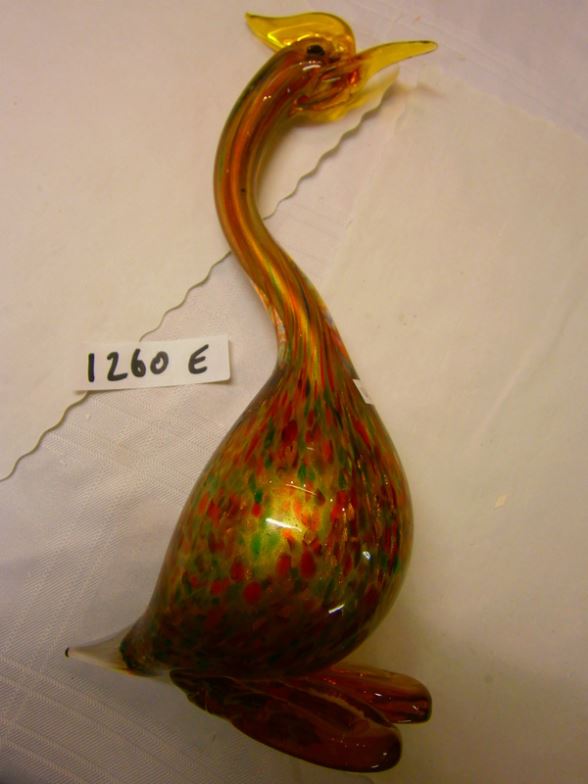 A Venetian glass Cormorant