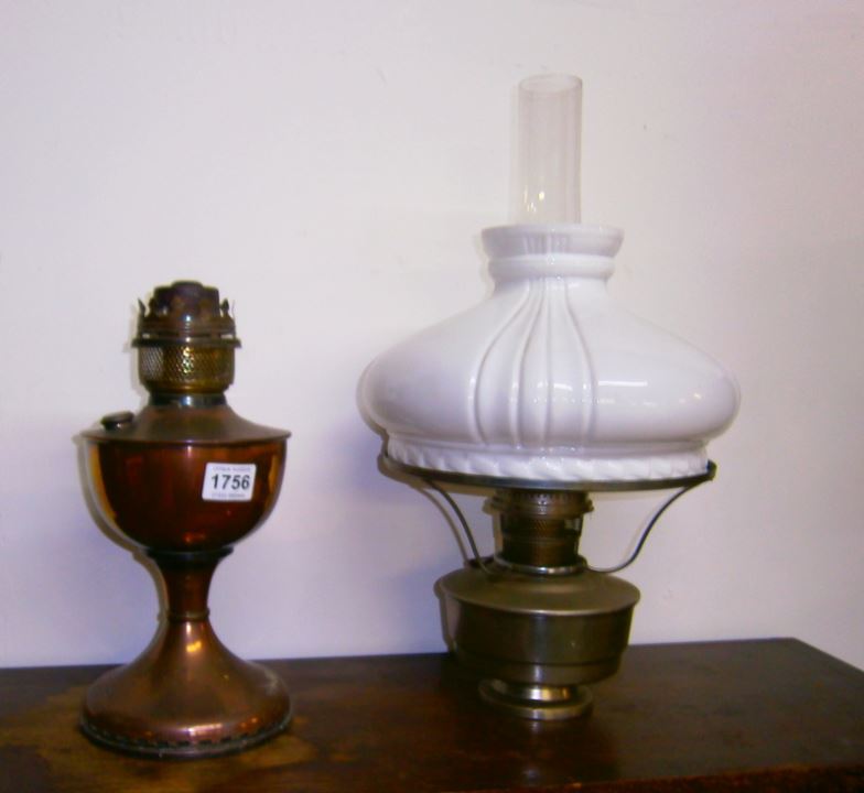 2 Aladdin oil lamps