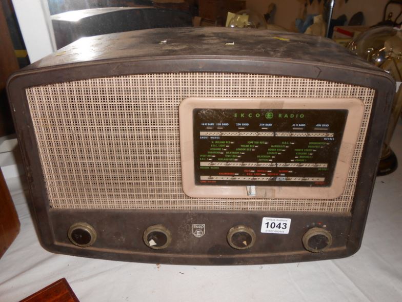 An Ekco valve radio