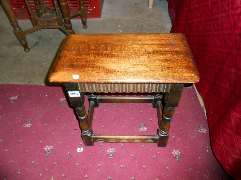 An oak stool