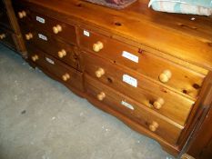 A pine 6 drawer chest