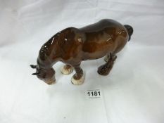 A Beswick cart horse