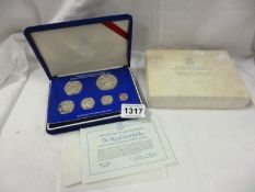 A British Virgin Isles Royal silver jubilee proof set