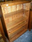 A pine book case