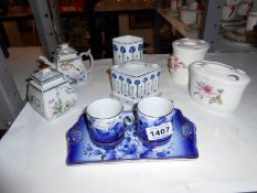 A mixed lot of china including Franklin Mint and Leonardo