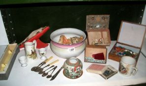 A mixed lot of old china etc