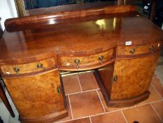 A walnut dressing table