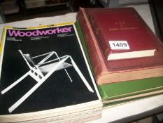 A quantity of Woodworking books and magazines