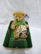A Merrythought bear 'Strawberry tea' signed by Oliver Holmes