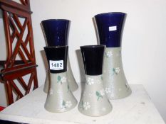 2 pairs of Langley vases, 1 a/f