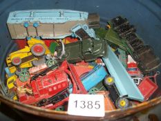 A mixed lot of play worn Dinky toys including Foden etc