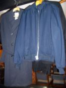 An RAF bomber jacket and rain coat