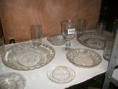 A mixed lot of glassware including commemorative