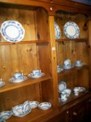 35 pieces of Booth's blue and white china